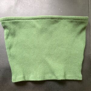 Urban Outfitters Green Tube Top Sleeveless Crop